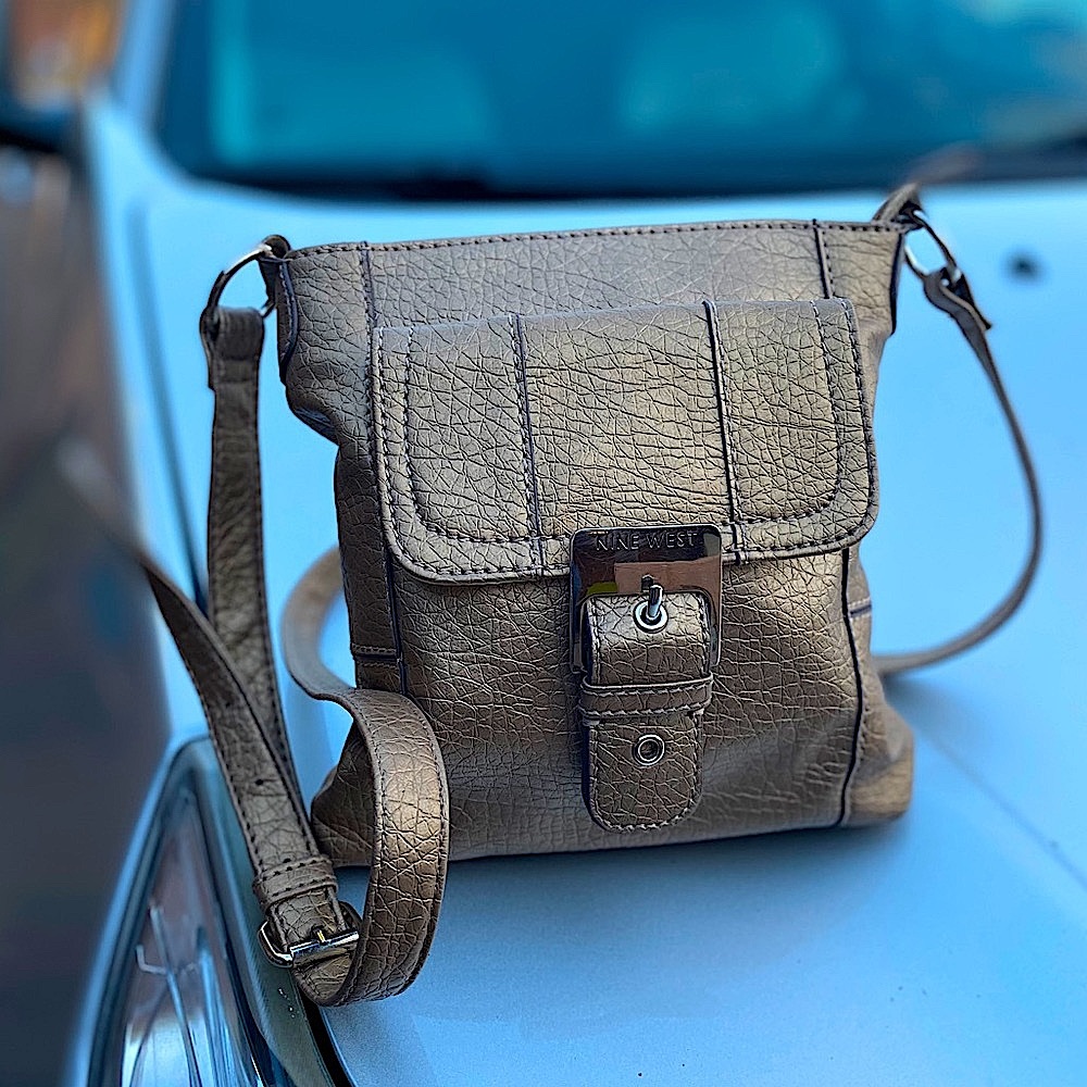 Nine West | Beautiful Washed Gold Crossbody Bag - Picture 1 of 9